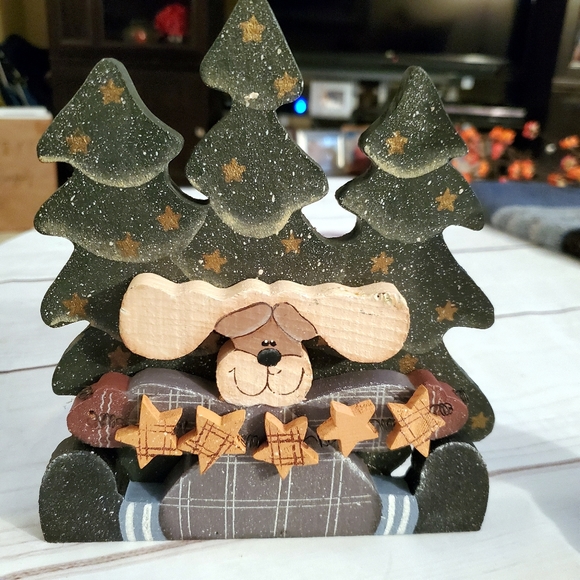 Santa's Workbench Wood Christmas Decorations - Picture 4 of 6